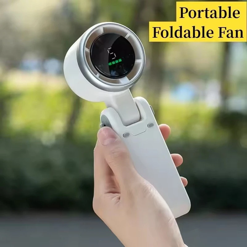 Turbo Fan HandheldRechargeable Fan Portable Mini Hand Fan USB Rechargeable