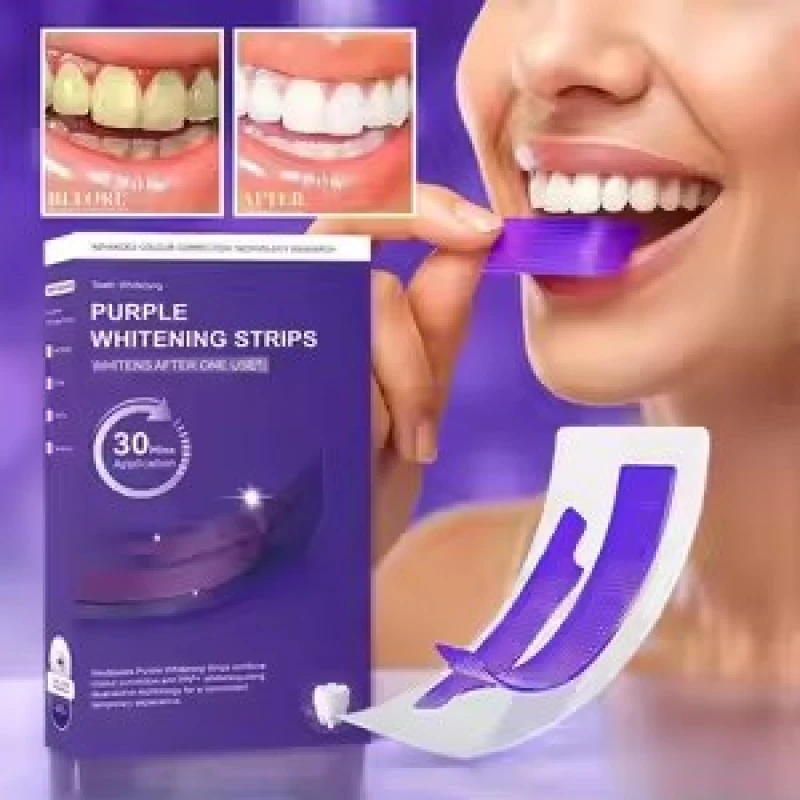 Teeth Whitening Purple Strips