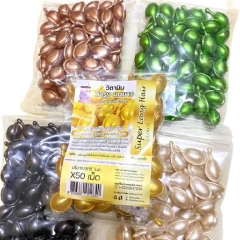 Super Long Vitamin E Jojoba Oil Hair Capsule