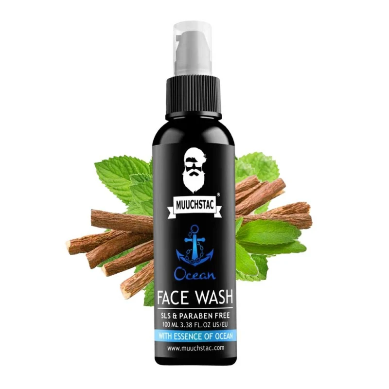 Muuchstac Men's Ocean Face Wash – Refreshing Face Wash for Men