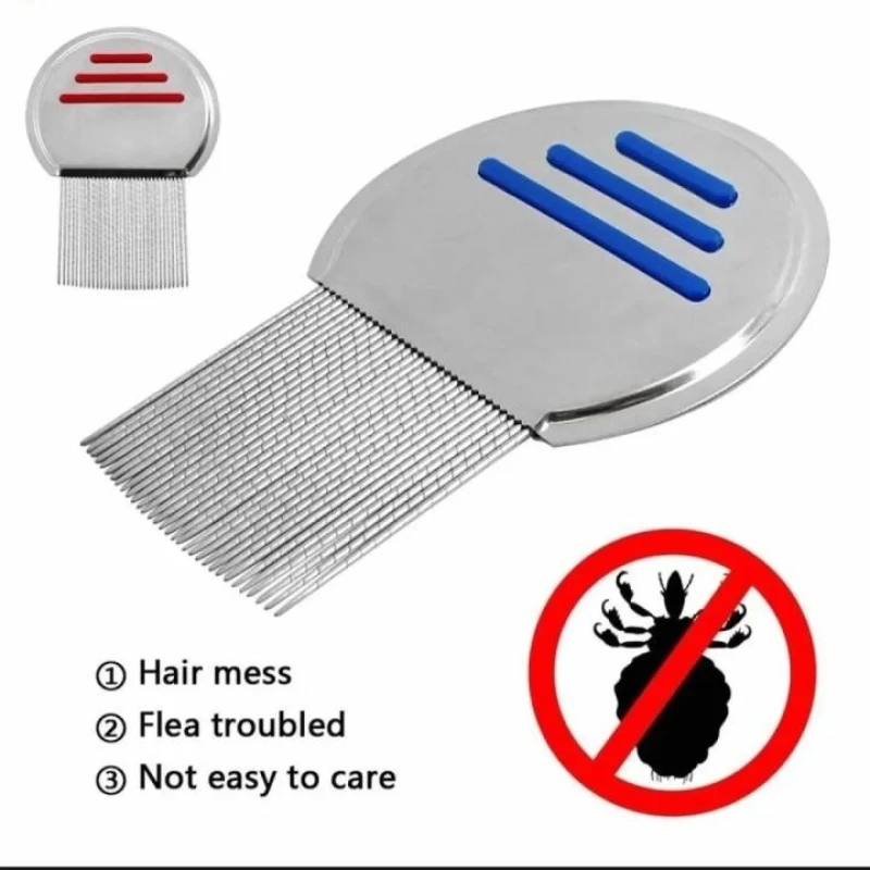Lice Terminator Comb And All Nit Egg Free - Professional Stainless Steel Lice Removal Comb