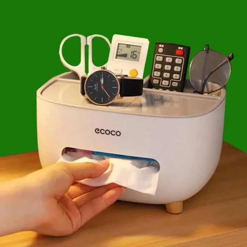 Home Kitchen Desk Tissue Case Plastic Cover ABS Tissue Holder